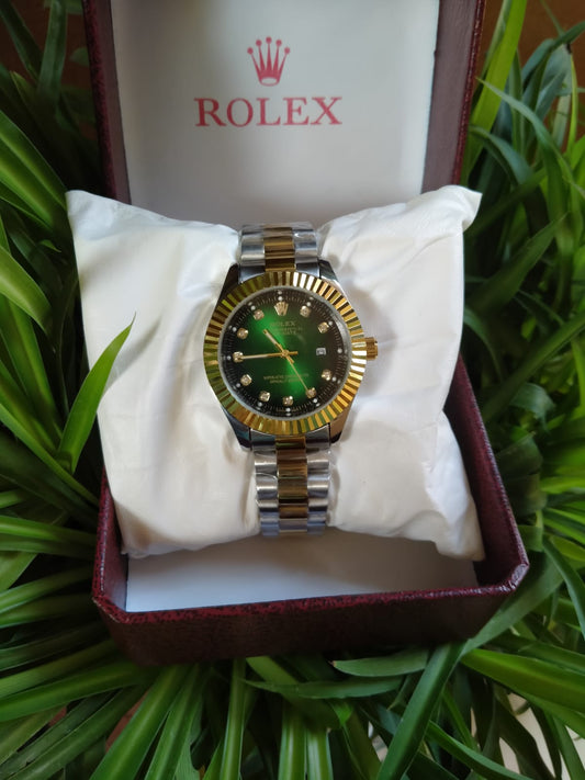 Rolex Green Dail Iced out